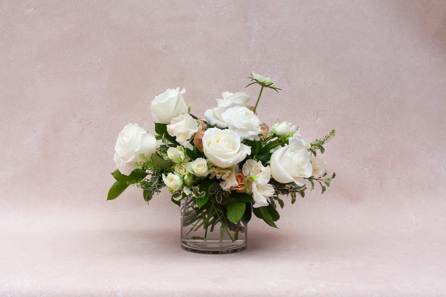 Classic garden-style flower arrangement