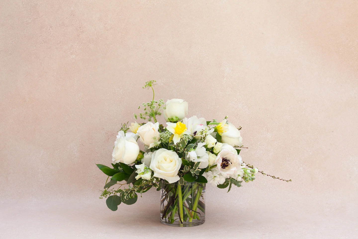 Classic garden-style flower arrangement
