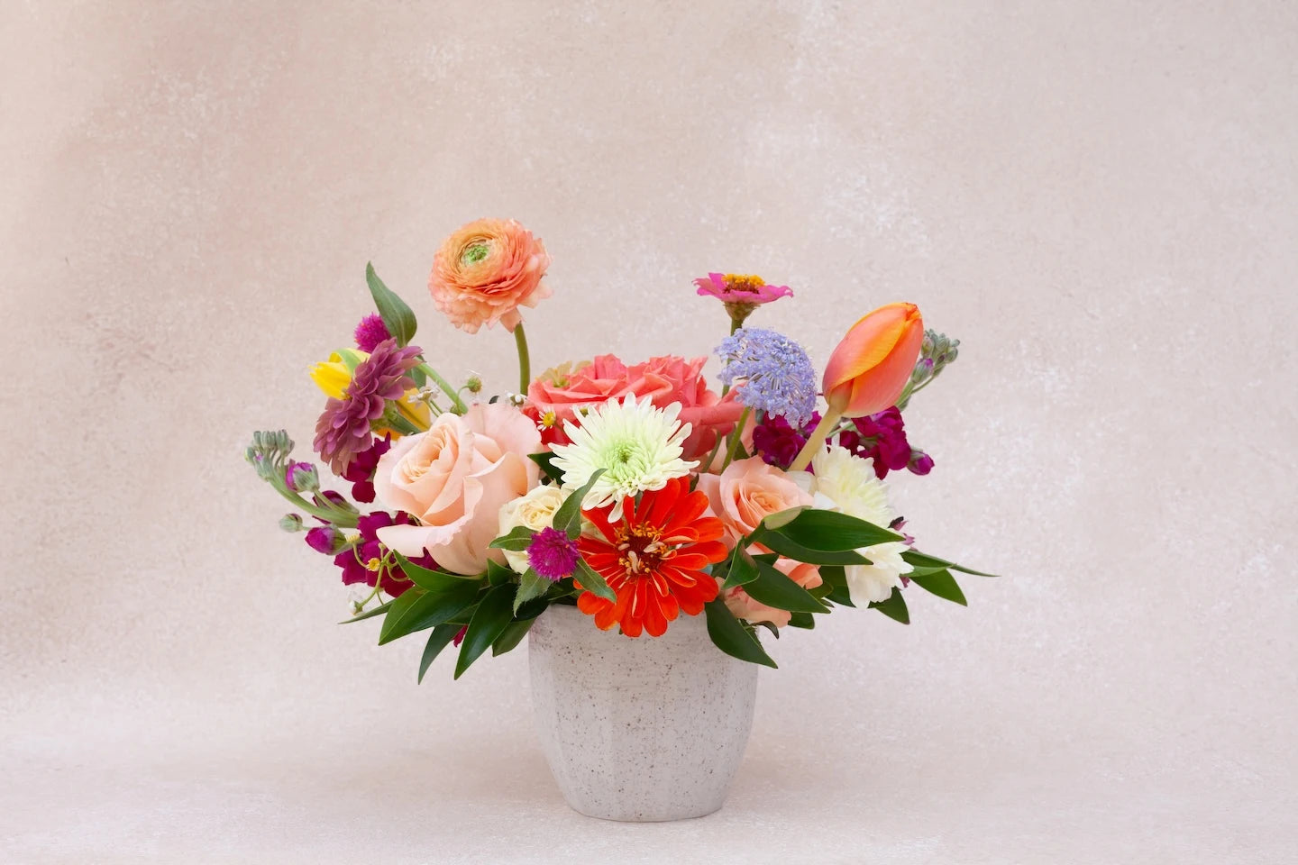 Dainty garden-style flower arrangement