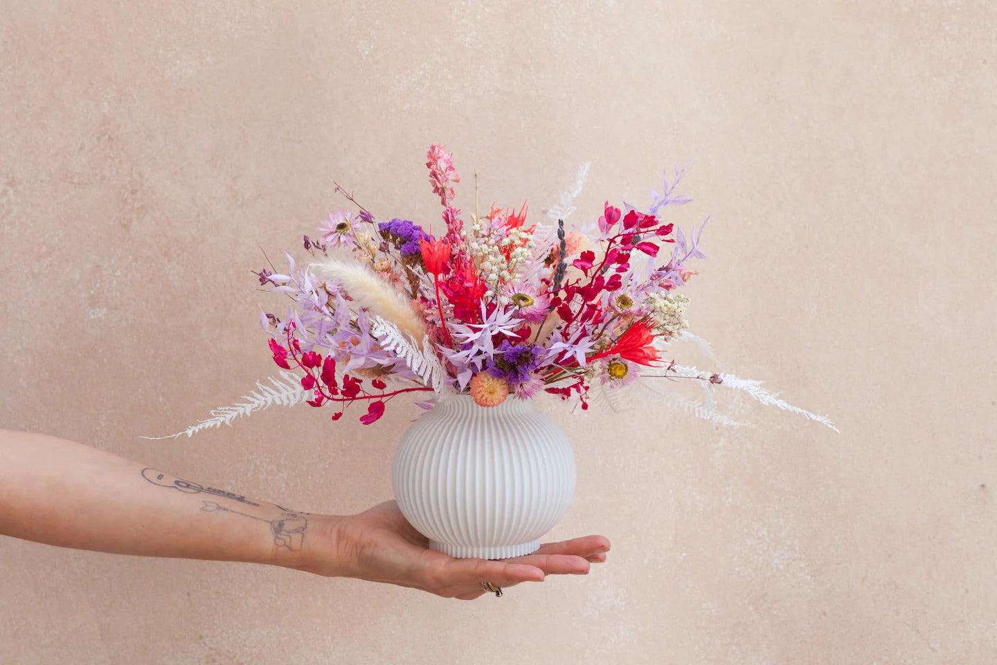 Colorful Mini Dried Floral Arrangement