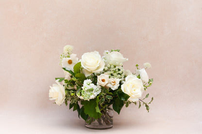 Classic garden-style flower arrangement