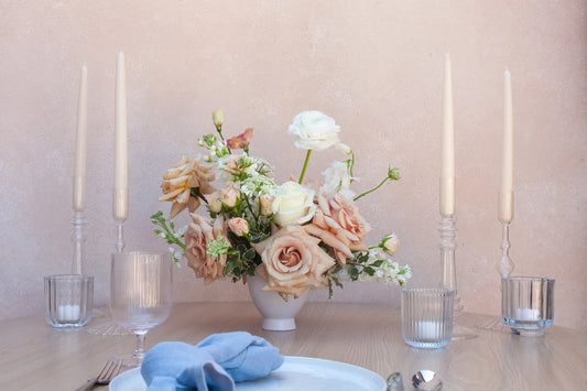 White Ceramic Centerpiece