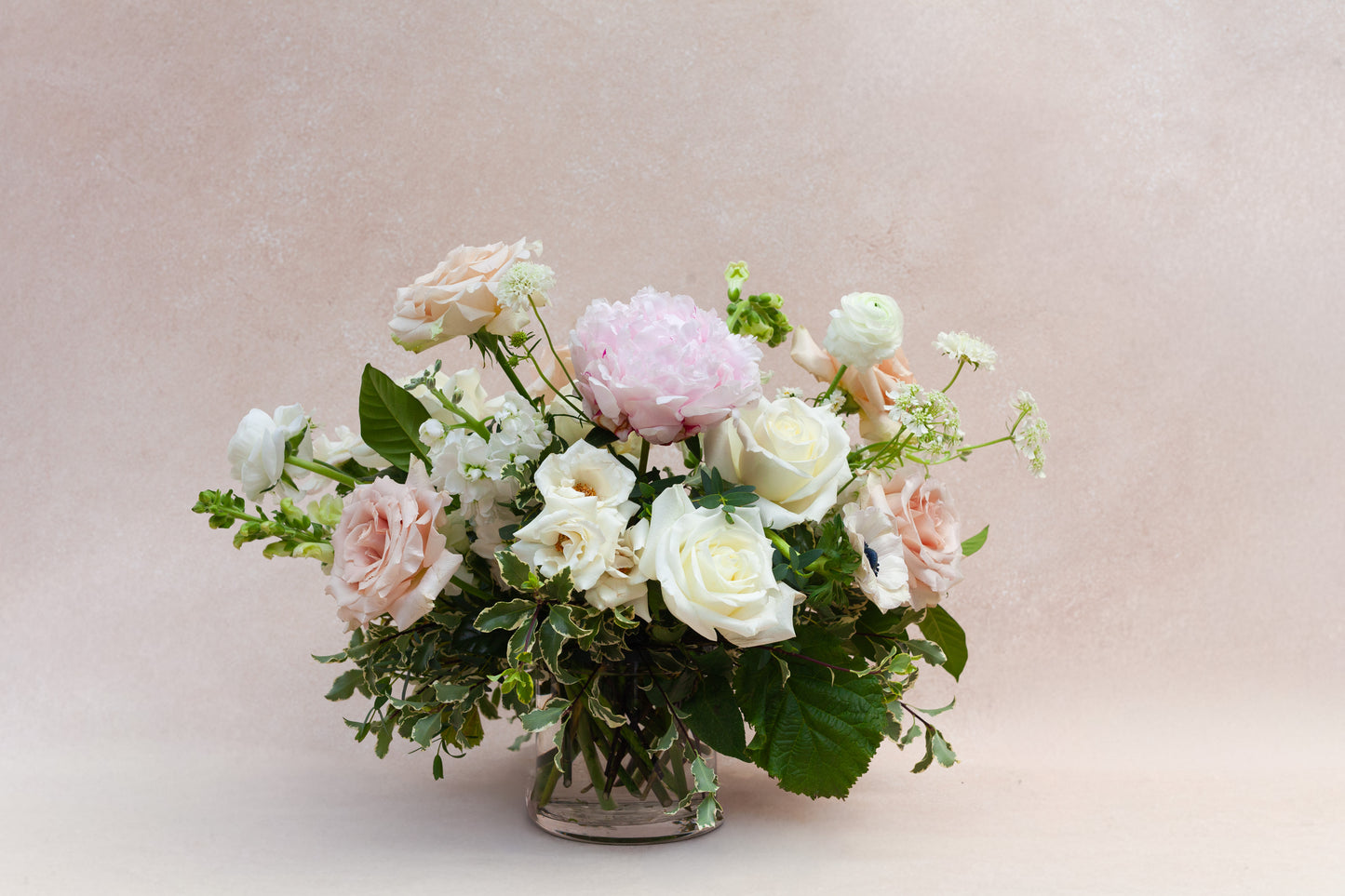 Classic garden-style flower arrangement