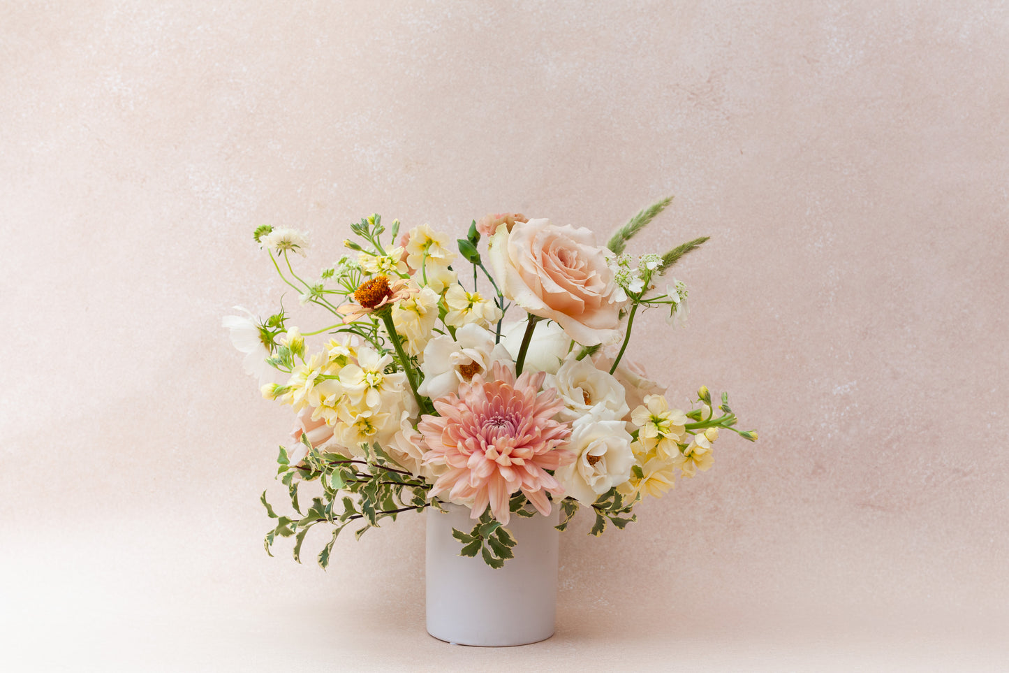 Dainty garden-style flower arrangement