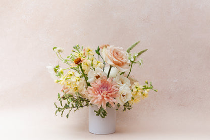 Dainty garden-style flower arrangement