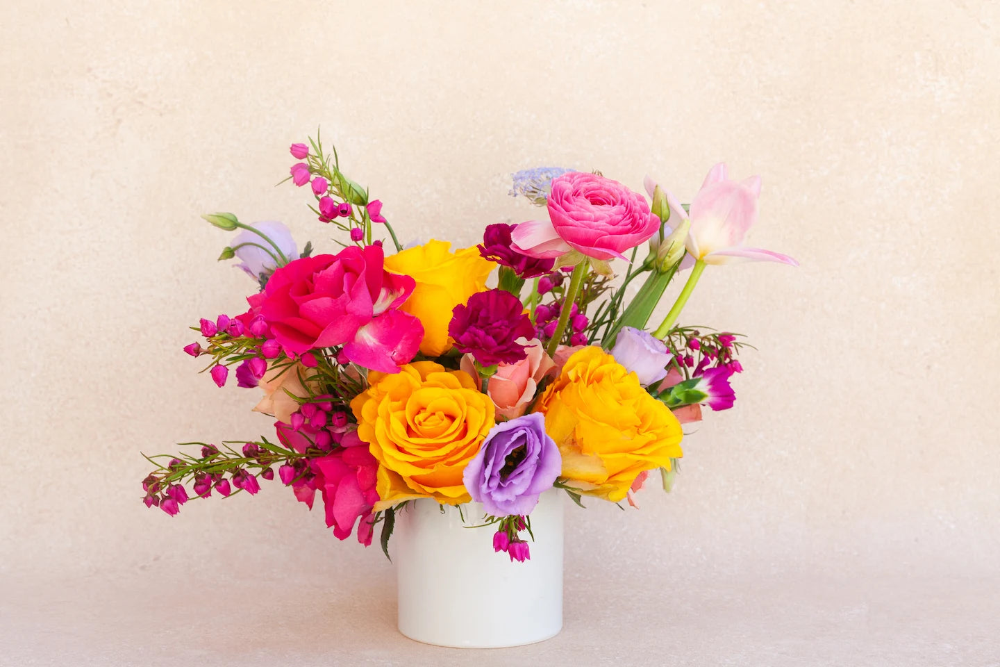 Dainty garden-style flower arrangement