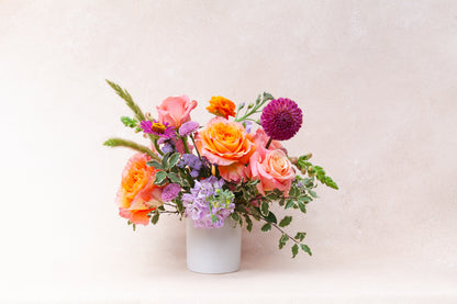 Dainty garden-style flower arrangement