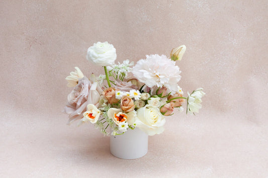 Dainty garden-style flower arrangement