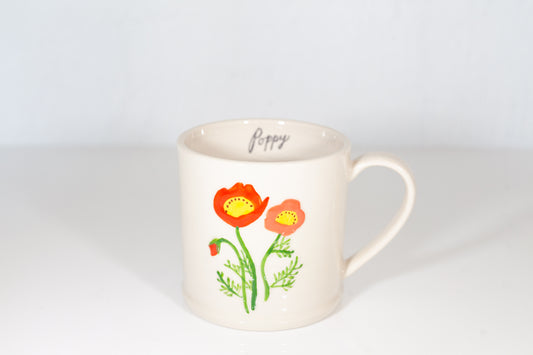 Now Designs by Danica: Poppy, Embossed Mug