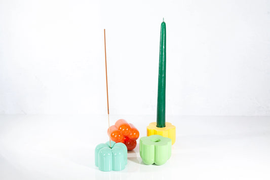 Poppy Candle/Incense Holder