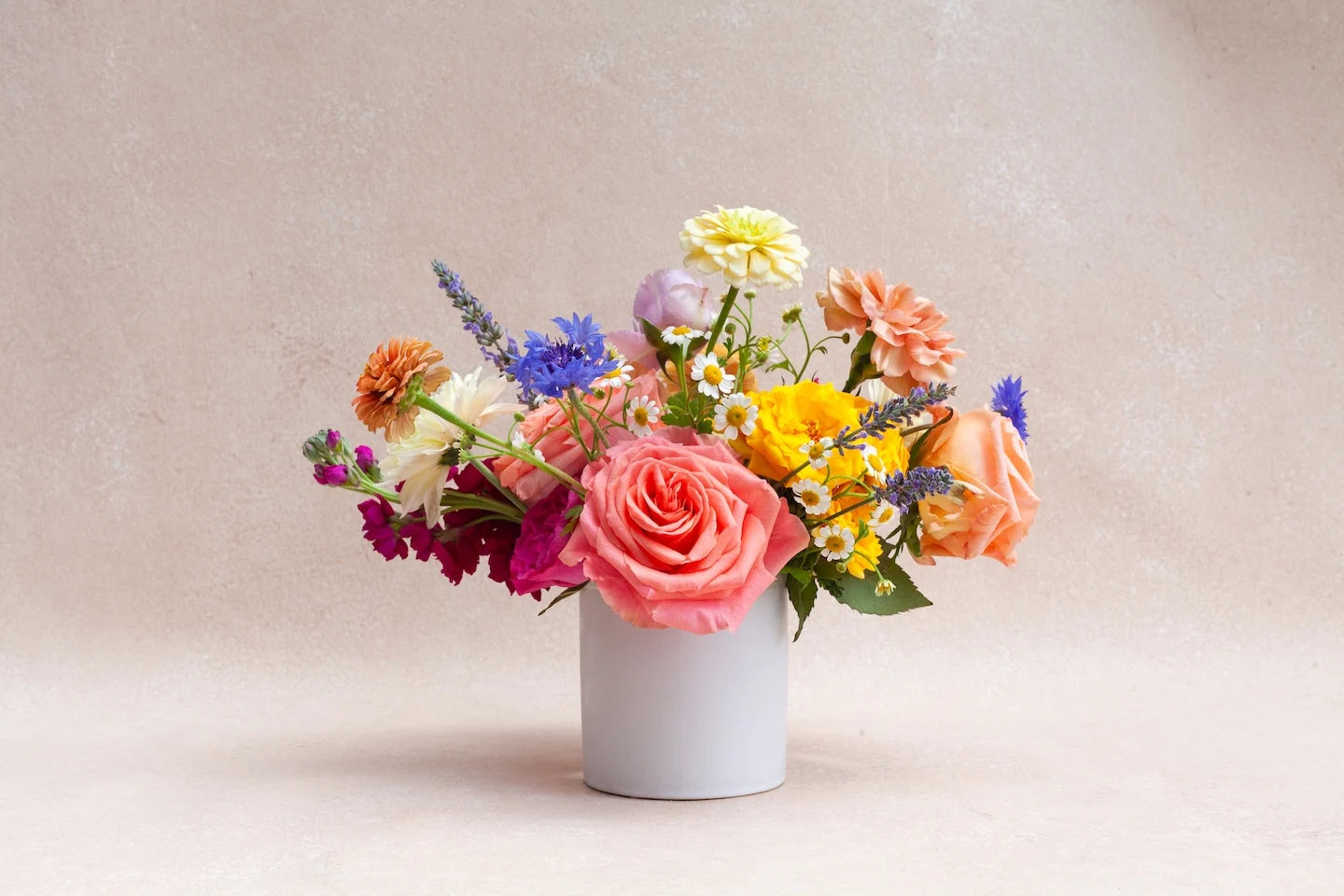 Dainty garden-style flower arrangement